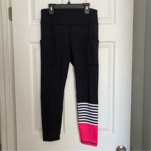 3/$20 NWOT Flex It Pink Black Color Block Athletic Leggings